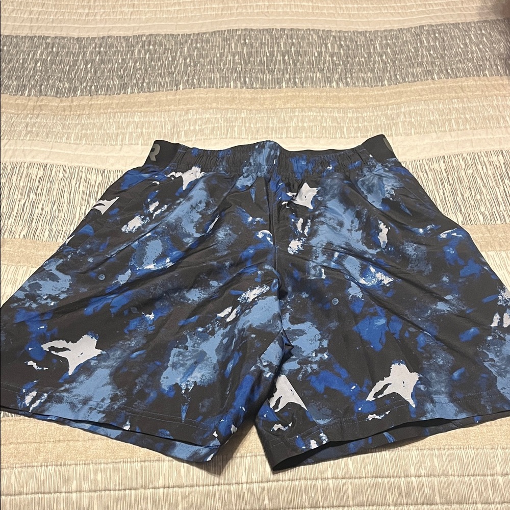 Under Armour Black and Blue Athletic Shorts